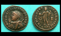 Licinius II, Alexandria Mint, Imperial Mantle with Jupiter reverse